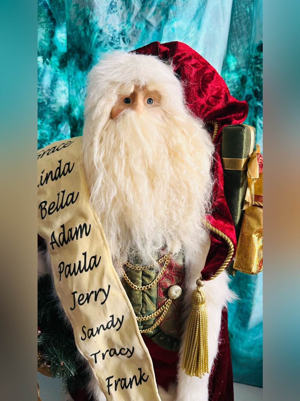 Kirkland Signature Santa with Nice List Holiday Figure 31"